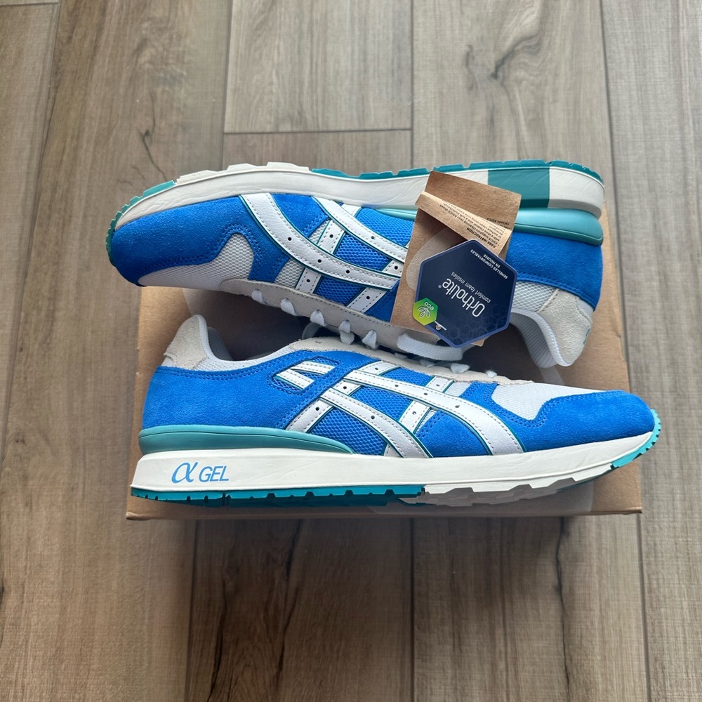 ASICS GT II Blue White & Cream Sneaker - Picture 5 of 5